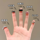 圆形金属小发扣女2025新款 前额侧边夹发夹高级感触角发卡夹子头饰