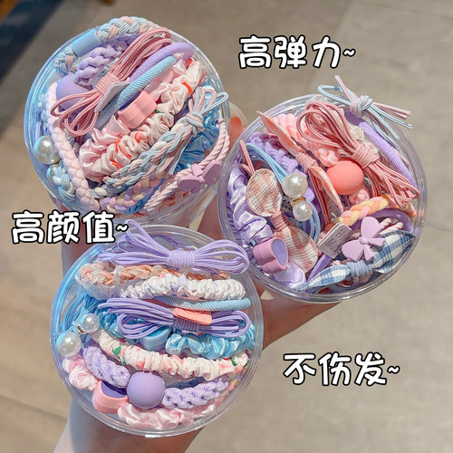 女儿童高弹力头绳扎头发