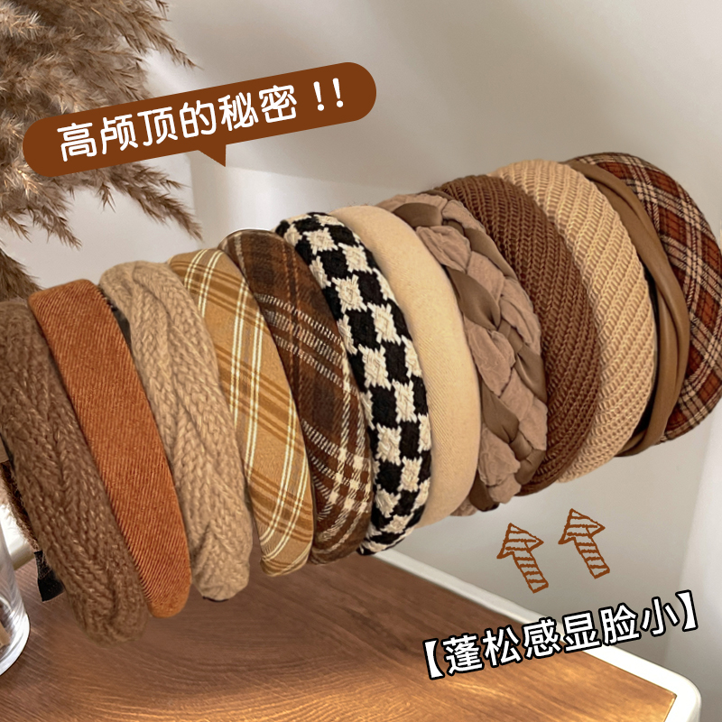 发箍女2024新款秋冬压发高颅顶