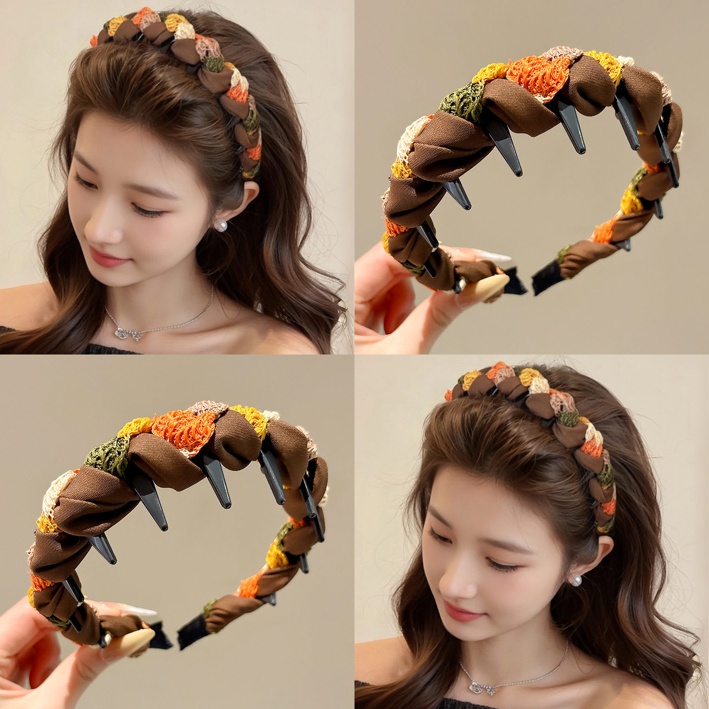 秋冬高颅顶发箍女2025新款