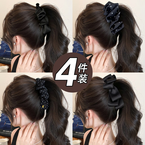 黑色香蕉夹女高级感竖式抓夹