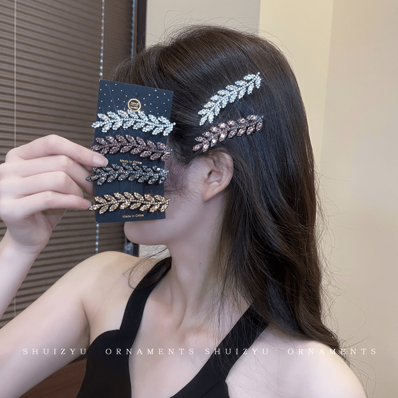 麦穗发夹2024新款前额侧边刘海夹