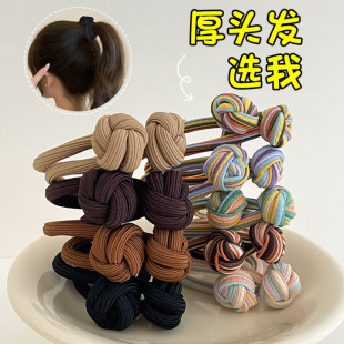 高马尾扎头头绳女高弹力耐用不塌皮筋高颜值发圈成人简约发绳头饰