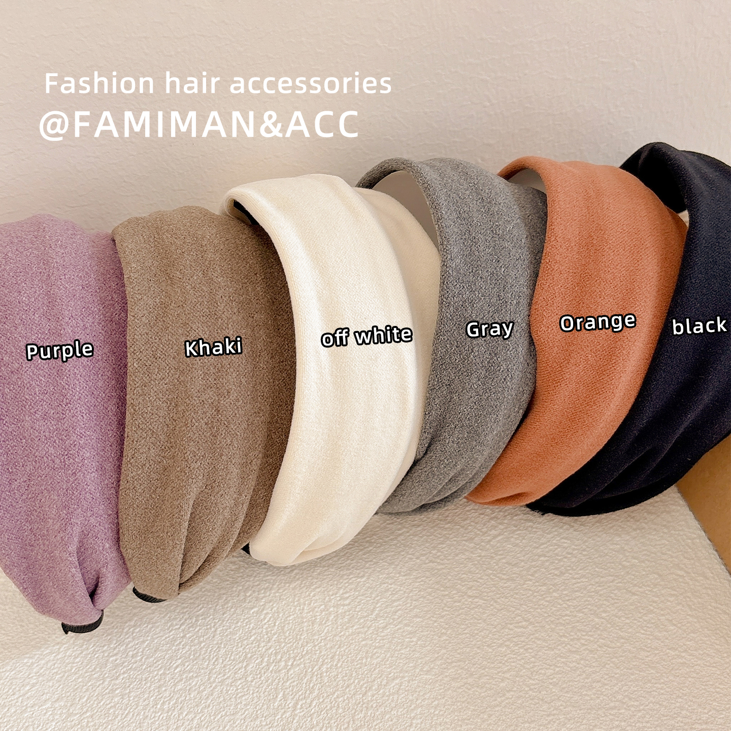 针织宽边发箍女2025新款