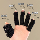 黑色小皮筋女扎头发头绳宝宝扎小啾啾发绳高弹力耐用发圈儿童皮筋