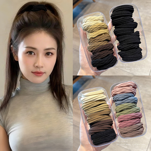 高马尾发绳女2026新款高端皮套头绳高弹力耐用皮筋扎头发发圈头饰