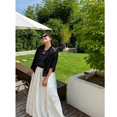 秋冬松紧腰A版 胖mm花苞造型俏皮半身裙木子理想大码 女装 裙子200斤