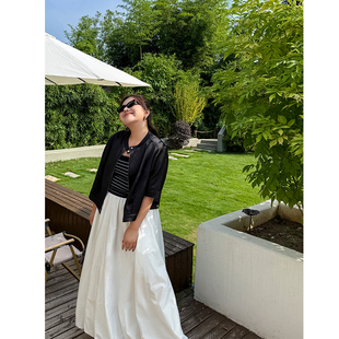 裙子200斤 秋冬松紧腰A版 胖mm花苞造型俏皮半身裙木子理想大码 女装