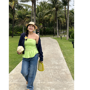 胖mm春夏抹胸背心木子理想大码女装可拆卸肩带内搭裙摆背心200斤