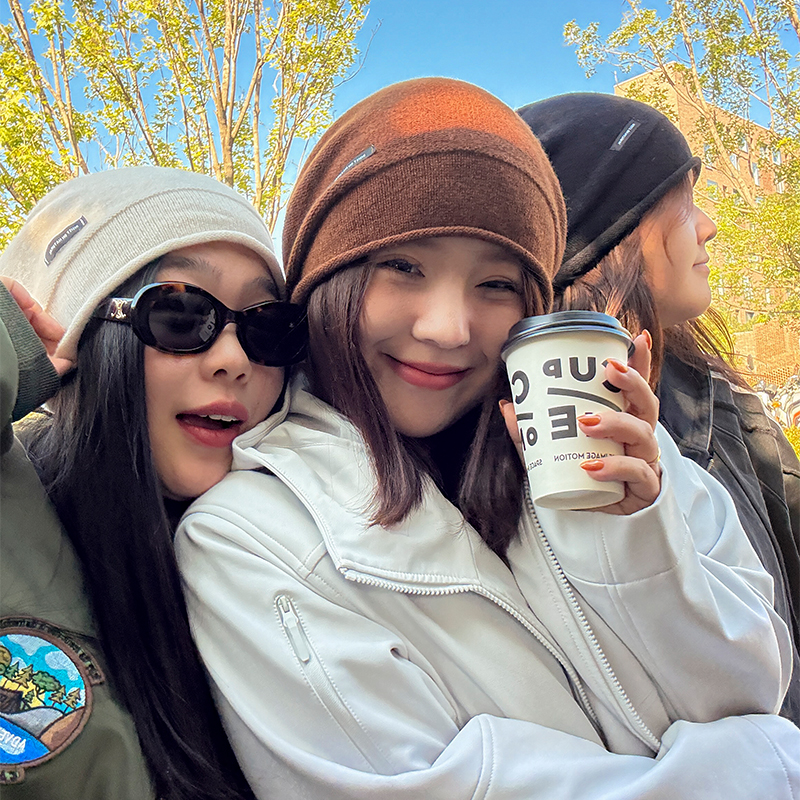 木子理想胖mm大头围纯羊毛堆堆帽