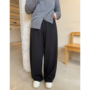 宽松休闲裤 200斤松紧腰显瘦裤 木子理想大码 春季 子 女装 胖mm山本裤