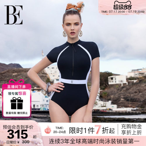 BE范德安2026新品小黑裙连体泳衣