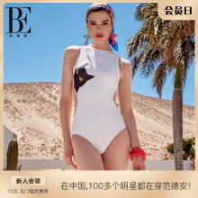 BE范德安时尚系列连体泳衣女士纯欲时尚防晒性感显瘦带胸垫游泳