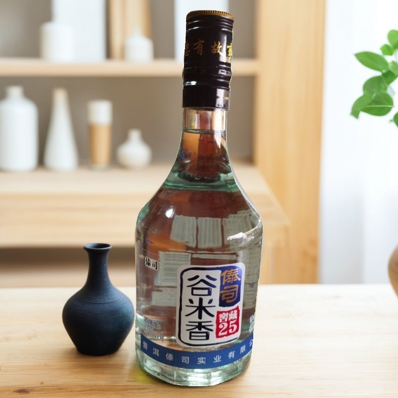 米酒云南特产普洱谷米香窖藏 25 42 度清香型酒 400ml 整箱 6 瓶