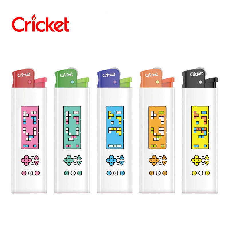 进口草蜢cricket正品新款创意一次性滑砂轮打火机广告定制做印字