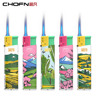 超凡一次性防风打火机正品批发2026新款春天耐用定制订做印字广告