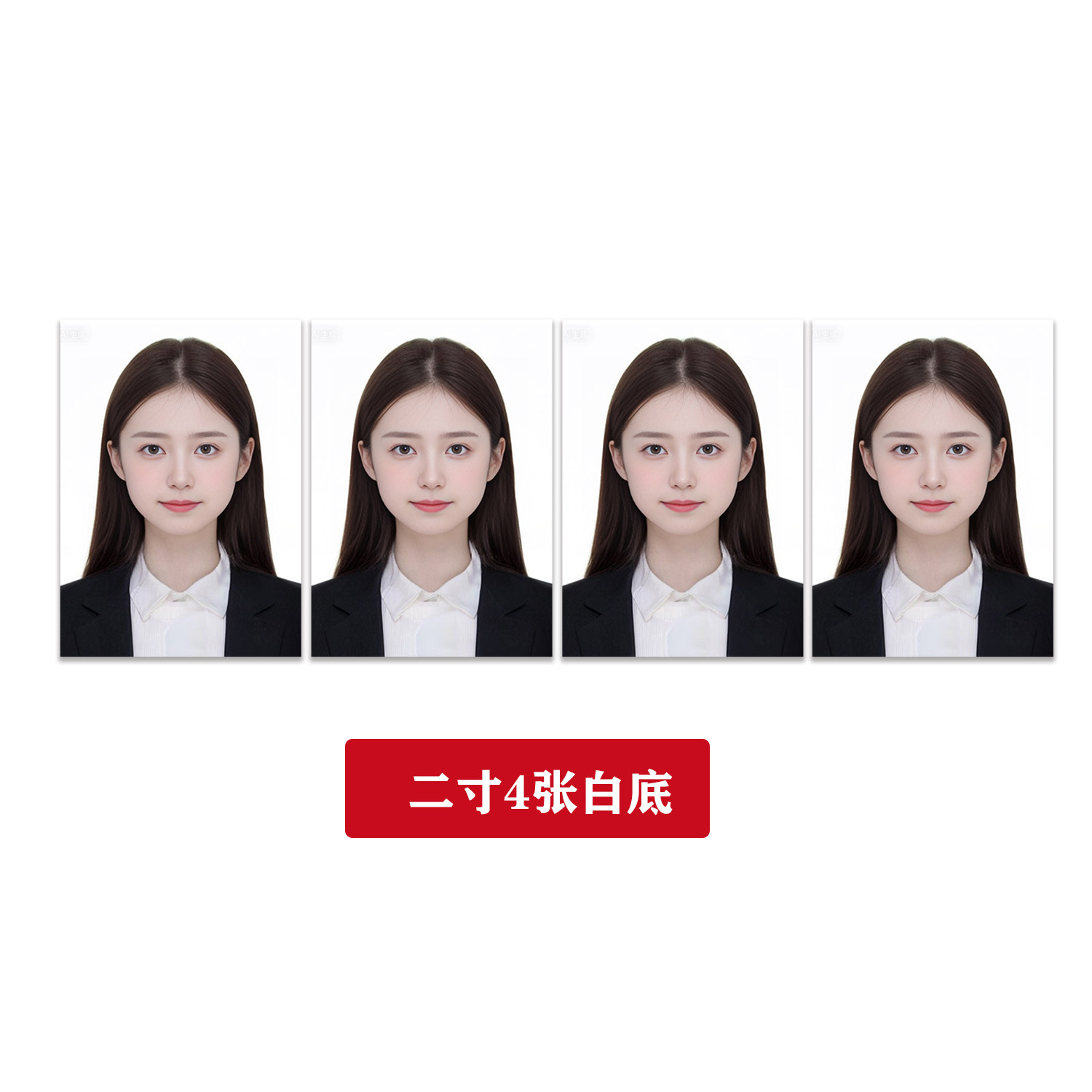 证件照打印覆膜洗照片冲印1寸2寸换底色入学入园高清签证照相片