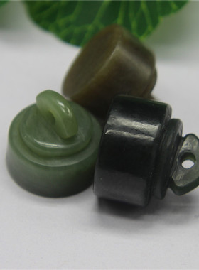 天然和田玉印章挂件项链坠