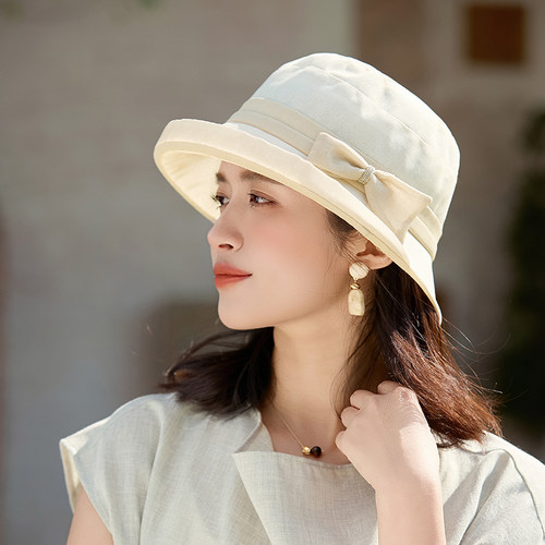 渔夫帽女春夏时尚优雅透气
