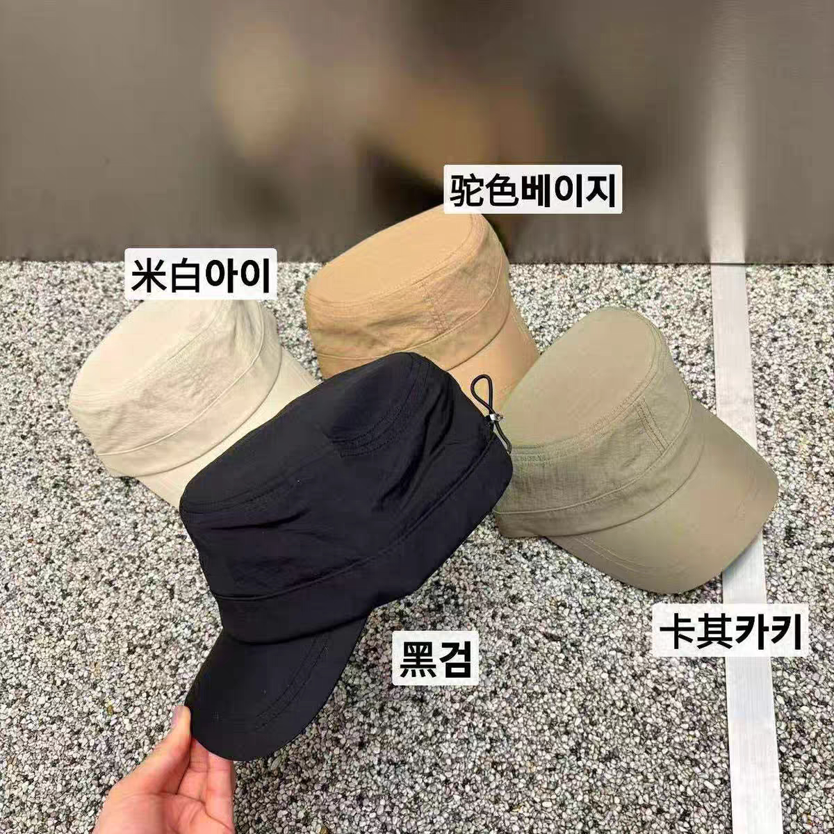 韩国东大门代购春夏新款时尚速干显脸小平顶帽女遮阳防晒马术帽子