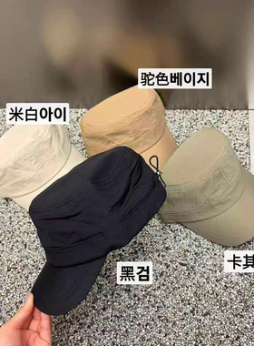 韩国春夏显脸小防晒马术平顶女帽