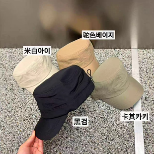 韩国东大门代购春夏新款时尚速干显脸小平顶帽女遮阳防晒马术帽子