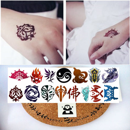 【女仆TATOO】可单买 1.3元1个 剑三基三cos纹身贴  一版15个图案