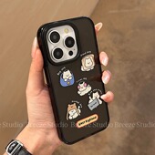 轻风原创可爱卡通狗狗适用iphone17promax苹果13手机壳12少女心11全包防摔xs黑色14plus小众创意xr新款