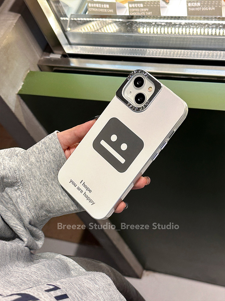 个性电镀冷酷表情适用iphone15pro max苹果12手机壳11新款13菲林壳xr女xs简约x卡通xr小众创意15pro怎么样,好用不?
