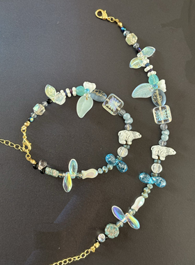 北极熊戏水 原创设计捷克珠手链串珠手链复古童趣