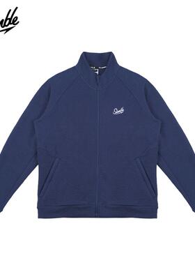 SLAMBLE秋冬新款运动休闲立领开衫外套男女宽松百搭夹克上衣美式