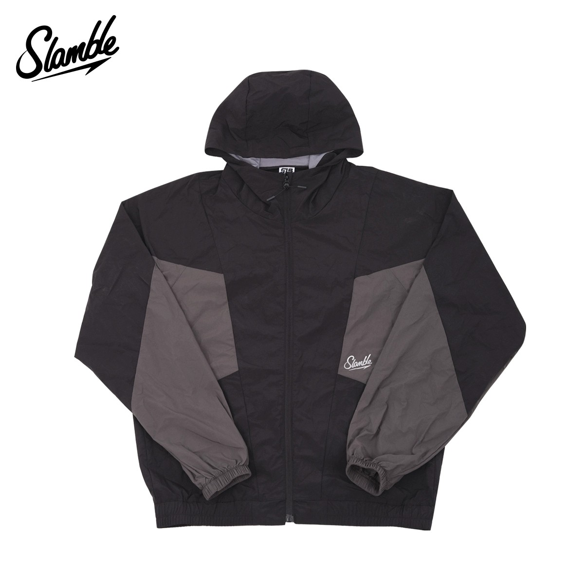 SLAMBLE SPORTS OUTDOOR FITNESS RUNNING TRAINING WINDPROOF JACKET MENS AND WOMENS LOOSE JACKETS COLOR-BLOCKING NEW TREND
