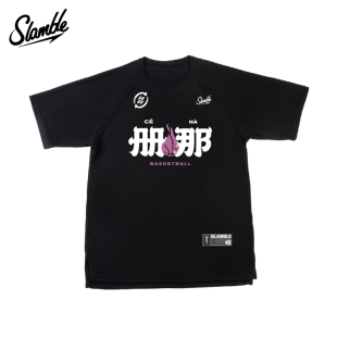 SLAMBLE册那美式 速干吸汗跑步t恤男女训练宽松宽松 篮球运动短袖