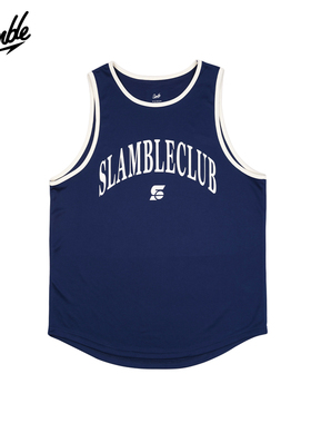 SLAMBLE美式运动篮球训练健身速干背心男女透气宽松无袖t恤上衣
