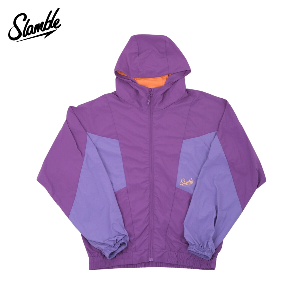 SLAMBLE SPORTS OUTDOOR FITNESS RUNNING TRAINING WINDPROOF JACKET MENS AND WOMENS LOOSE JACKETS COLOR-BLOCKING NEW TREND
