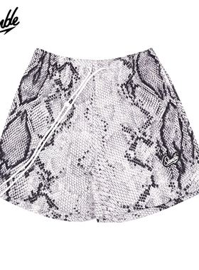 SLAMBLE男子运动短裤四分网眼蛇纹年篮球训练健身透气美式宽松潮