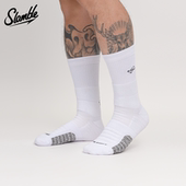 SLAMBLE篮球袜中筒毛巾底运动袜男士 训练专业透气实战美式 精英