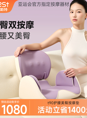 iRest/艾力斯特t90护腰按摩美臀人体工学护腰坐垫久坐神器靠背垫