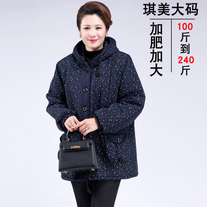 胖太太中老年冬季外套