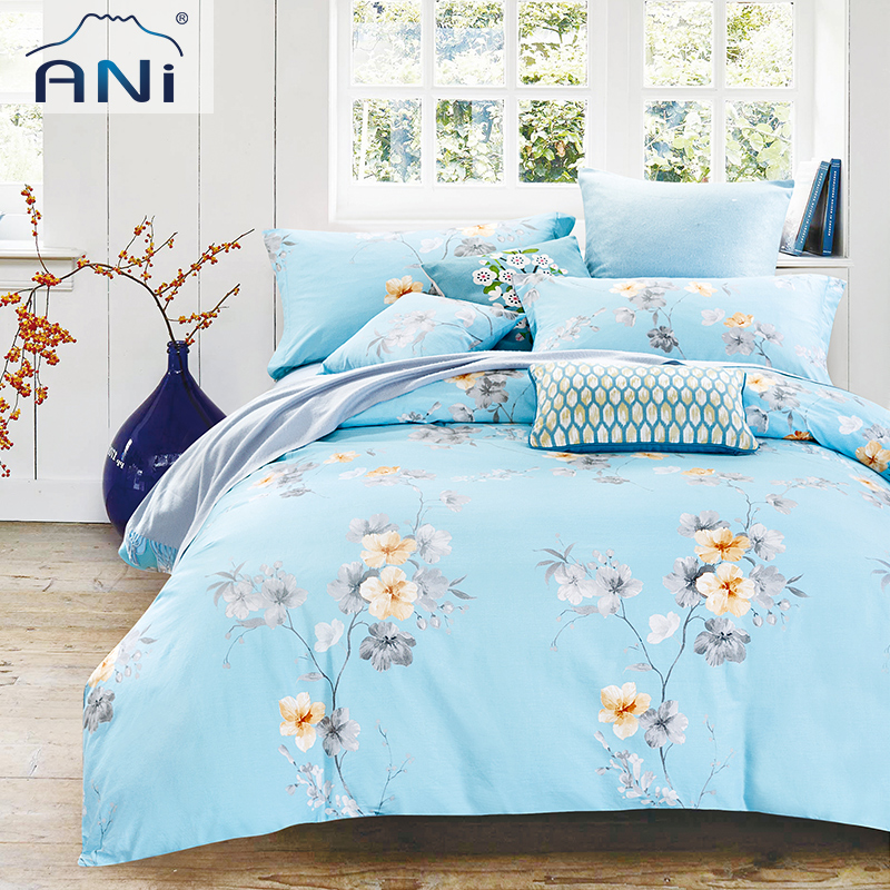 Ani/爱妮品牌床笠四件套1.5-1.8m床被套1.2米田园风全棉套件在类目 床上用品, 床品套件/四件套/多件套中 - 来自Buy2taobao.com提供专业的淘宝代购服务