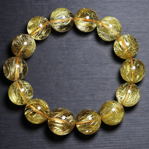 推荐天然维纳斯金发手链透体钛晶