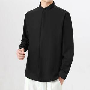 高质量 五分袖立领男士  新中式 现货 冰丝 衬衫2510款一P45元图片