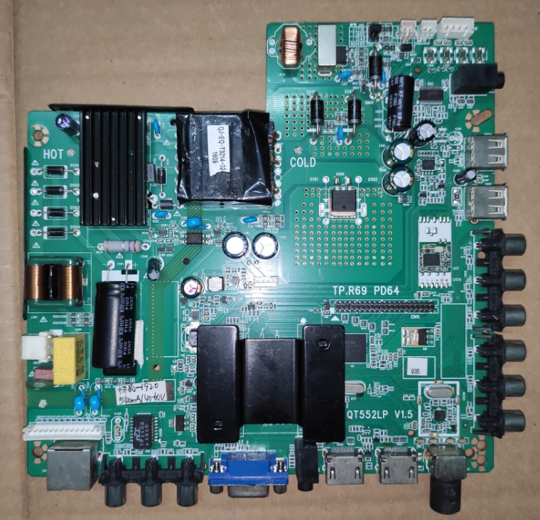 原装网络主板/QT552LP/TP.R69 PD64/TP.MS628.PB803 三合一智能板