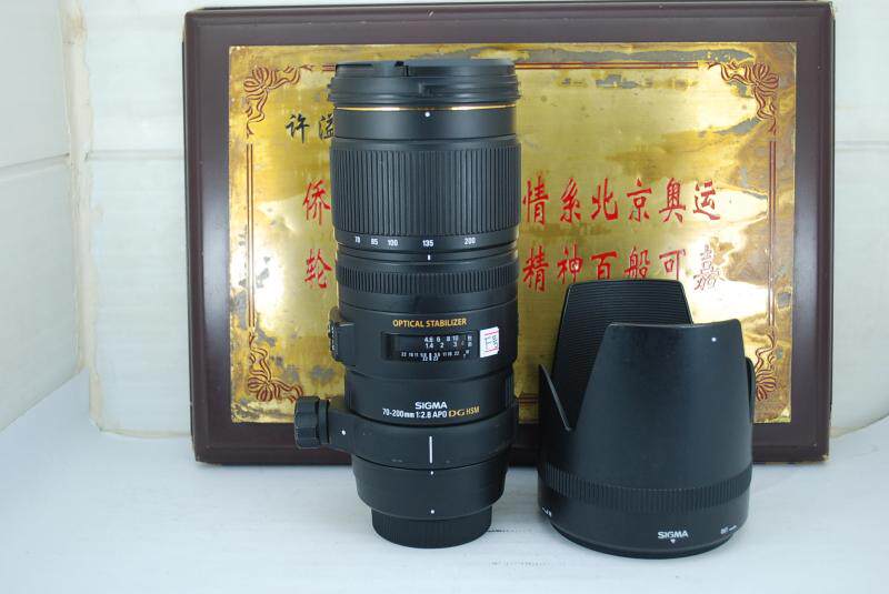 92新 尼康口 适马 70-200 F2.8 OS HSM小黑五代单反镜头 防抖长焦