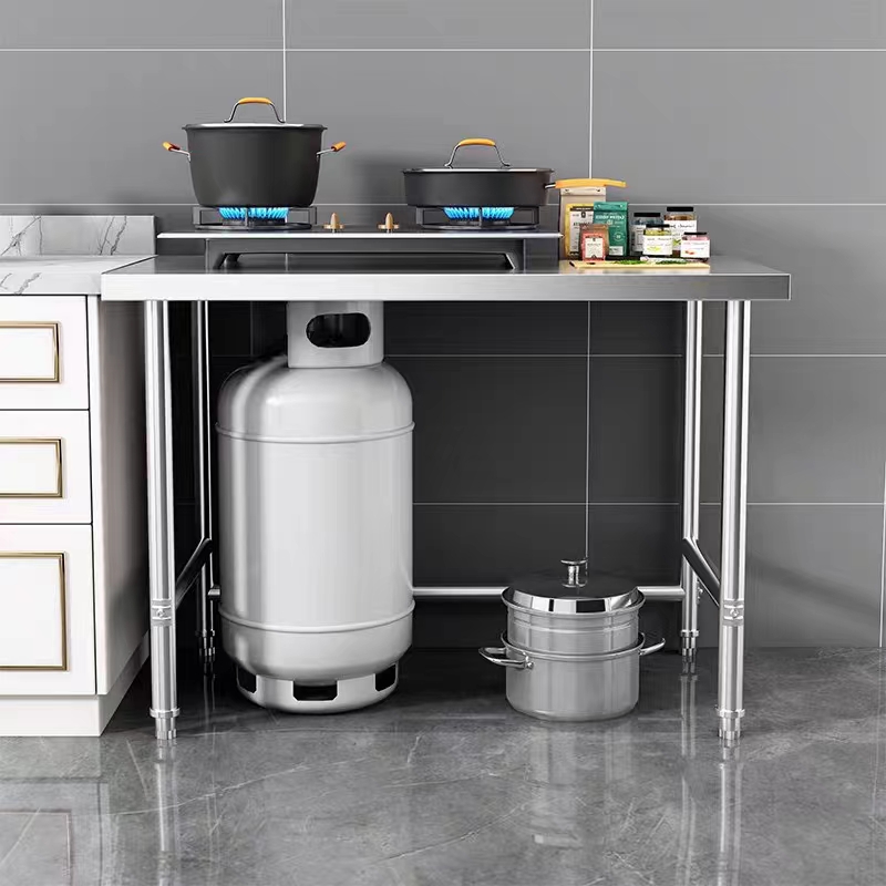 201不锈钢置地式操作台置物架