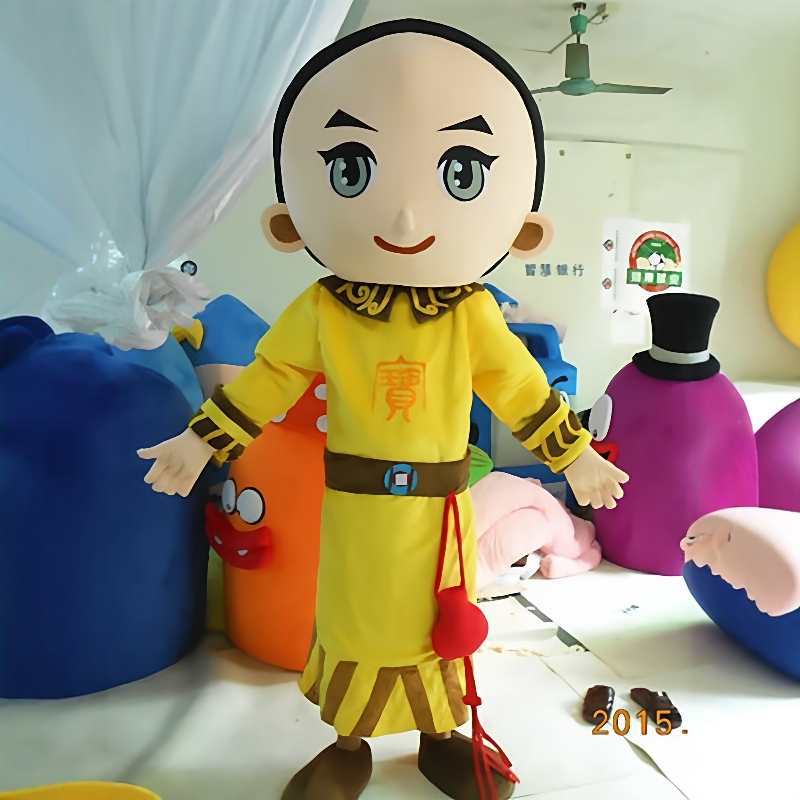 定制动漫COS清朝皇帝韦小宝卡通人偶人穿戴装扮巡演出布偶衣服装