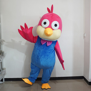 定制动漫动画啵乐乐pororo夏利小鸟卡通人偶穿戴巡演出布偶衣服装