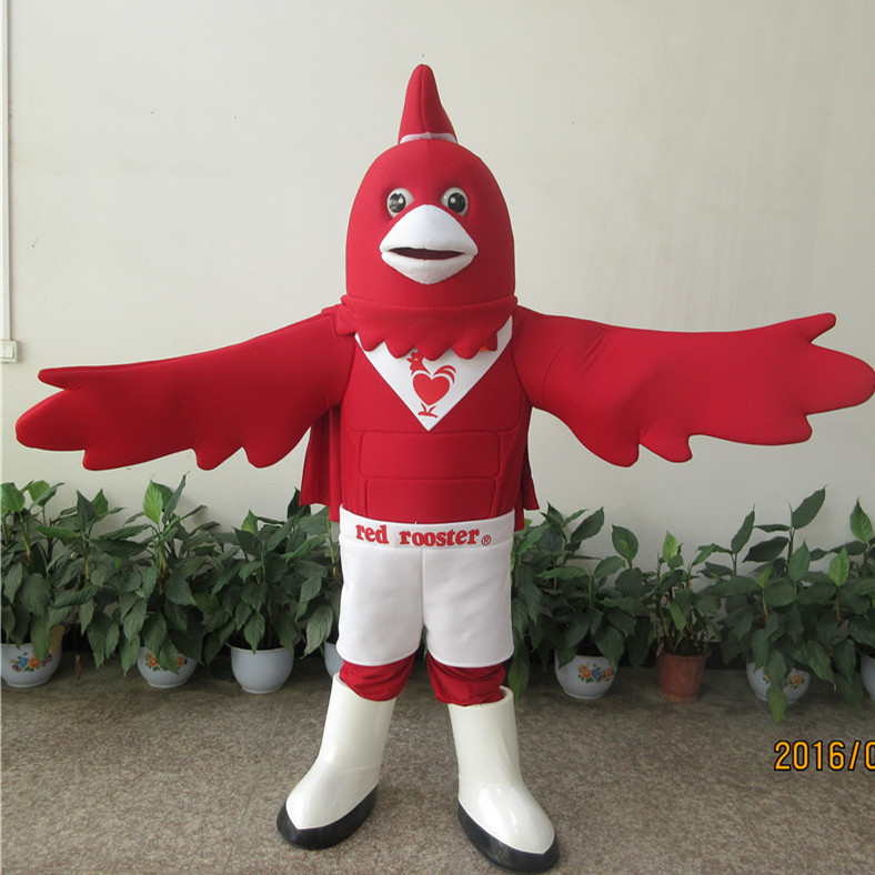 定制动漫游戏宣传活动红鸟老鹰卡通人偶人穿巡演出道具布偶衣服装