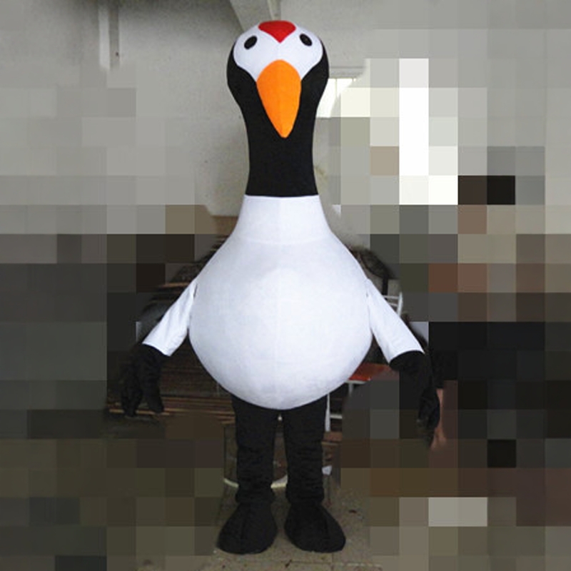 定制动漫白鹤丹顶鹤人穿戴装扮表演卡通人偶巡演出道具布偶衣服装