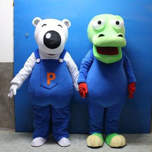 定制动漫动画啵乐乐pororo小龙波比白熊卡通人偶巡演出布偶衣服装